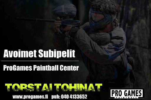 TORSTAI TOHINAT AVOIMET PAINTBALL PELIT