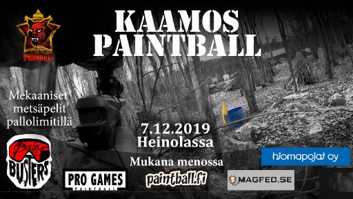Kaamospaintball Heinolassa 7.12.2019