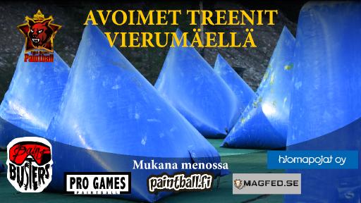 Avoimet paintball-kisatreenit Vierum&auml;ell&auml;