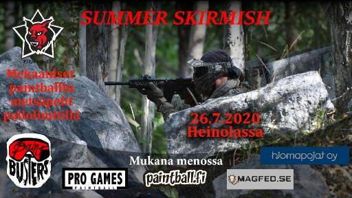 Summer Skirmish - paintballin harrastepelit Heinolassa
