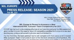 NXL Europe 2021 kahteen turnaukseen