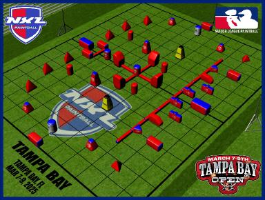 NXL Tampa Bay Openin kentt&auml;layout 2025