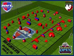 NXL Mid-Atlantic Openin kentt&auml;layout 2026