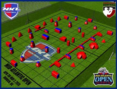 NXL Mid-Atlantic Openin kentt&auml;layout 2026