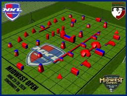 NXL Midwest Openin kentt&auml;layout julki 2026