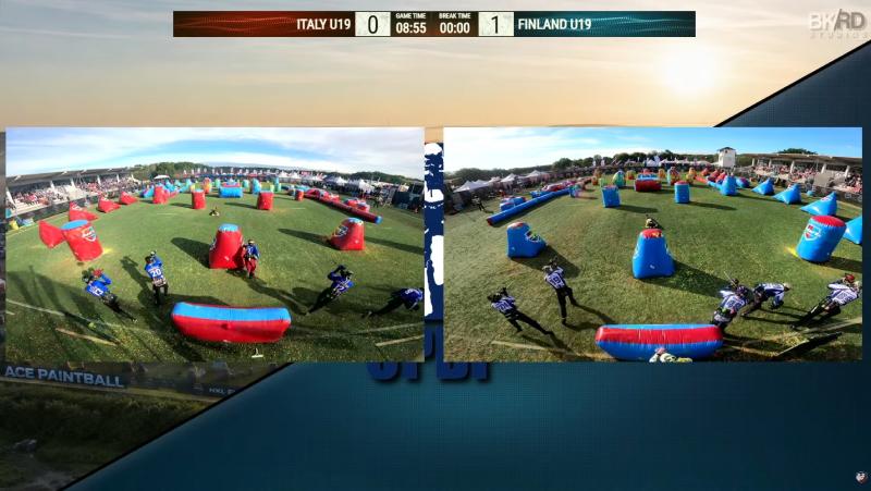 Suomen paintball-maajoukkueiden pelit videolla 2026
