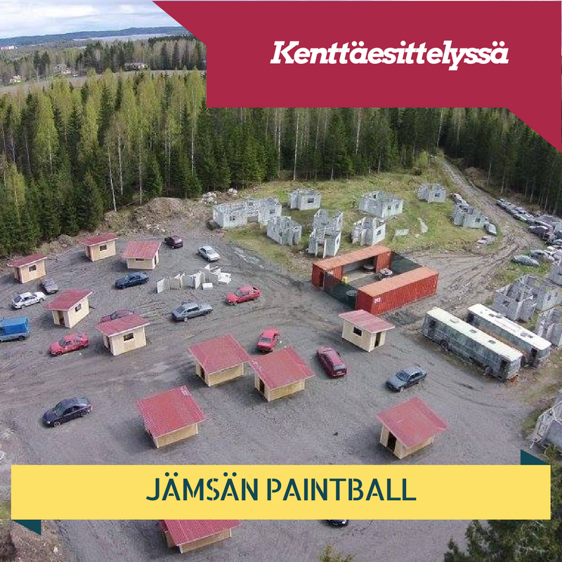 Kentt&auml;esittelyss&auml; J&auml;ms&auml;n Paintball