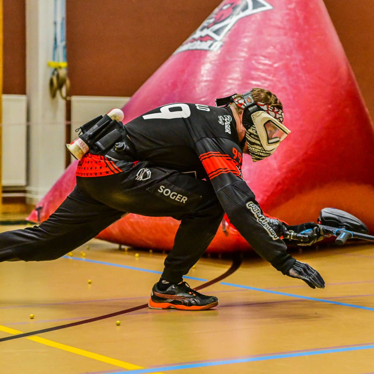 Winter reball practice with PH Paintball