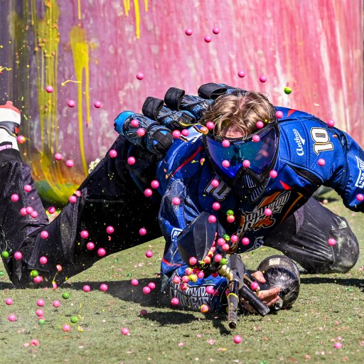 Diving Thru A Wall of Paint