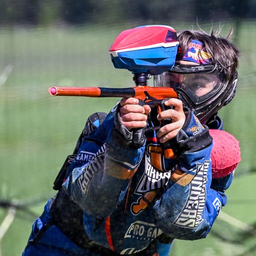 Paintball coming out of barrel